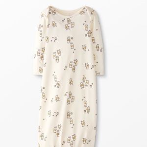 Hanna Andersson Winnie the Pooh Baby Knotted One Piece and Hat